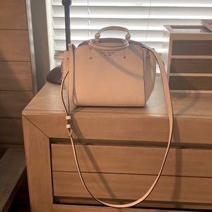 Kate Spade White Pebbled Leather Satchel